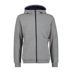 Bluza z kapturem z pełnym zamkiem błyskawicznym CMP. Szare bluzy męskie CMP, bez wzorów, z dresówki, z kapturem, na fitness i siłownię. Za 277.00 zł.
