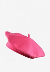 Fuksjowy Beret z Antenką z Kaszmirem i Bawełną w Klasycznym Stylu Emivirae. Czerwone czapki i kapelusze damskie Born2be, z aplikacjami, z bawełny, eleganckie. Za 44.99 zł.