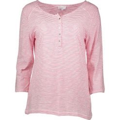 Koszulka w kolorze różowo-białym. T-shirty damskie Be Yourself, w paski, z bawełny, z okrągłym kołnierzem. W wyprzedaży za 87.95 zł.