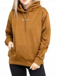 Bluza na co dzień damska CHAMPION ciepła z kapturem. Brązowe bluzy damskie Champion, s, bez wzorów, z bawełny, z kapturem. Za 241.00 zł.