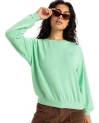 Bluza damska SURFING BY MOONLIGHT. Zielone bluzy damskie Roxy, m, bez wzorów, z elastanu, bez kaptura. Za 229.99 zł.