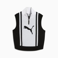 Puma FUTURE ARCHIVE HZ Damska koszulka sportowa. Białe koszulki sportowe damskie Puma, m, bez wzorów, prążkowane, bez kołnierzyka, bez ramiączek. Za 212.81 zł.