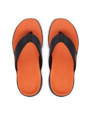 Skechers Japonki 229267/NVY Granatowy. Niebieskie klapki męskie Skechers, z materiału. Za 199.99 zł.