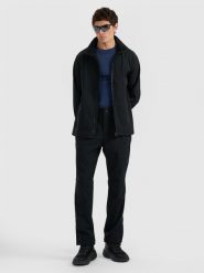 4F Kurtka softshell wiatroodporna membrana 5000 męska - czarna XXL. Czarne kurtki męskie 4f, m, bez wzorów, z materiału, bez kaptura. W wyprzedaży za 189.99 zł.
