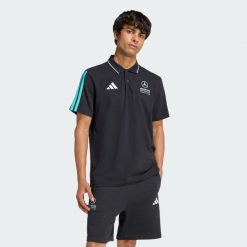 Koszulka polo MERCEDES-AMG PETRONAS FORMULA 1 TEAM DNA. Czarne koszulki polo męskie Adidas, m, bez wzorów, klasyczne, bez ramiączek. Za 228.00 zł.
