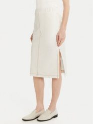 Max Mara Leisure Spódnica midi Otto 2516771017 Biały Regular Fit. Białe spódnice damskie Max Mara Leisure, m, bez wzorów, z bawełny, midi. Za 399.99 zł.