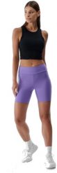 Legginsy krótkie sportowe damskie 4F fiolet do biegania na siłownię F007 L. Legginsy damskie 4f, l, bez wzorów, krótkie, do biegania. Za 73.39 zł.