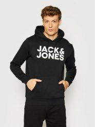 Jack & Jones Bluza Corp Logo 12152840 Czarny Regular Fit. Czarne bluzy męskie Jack & Jones, l, bez wzorów, z bawełny, bez kaptura. Za 169.99 zł.