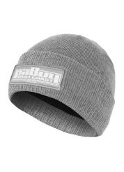 Czapka męska Pitbull zimowa Bubble One Tone Old Logo. Szare czapki i kapelusze męskie PITBULL, na zimę, z aplikacjami, z dzianiny. Za 59.00 zł.