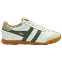 Damskie skórzane buty sportowe Gola Elan. Białe obuwie sportowe damskie Gola, bez wzorów, z materiału. Za 543.80 zł.