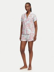 LAUREN RALPH LAUREN Piżama LAUREN RALPH LAUREN-ILN12506 Niebieski jasny Regular Fit. Niebieskie piżamy damskie Lauren Ralph Lauren, s, bez wzorów, z bawełny, bez ramiączek. Za 449.99 zł.