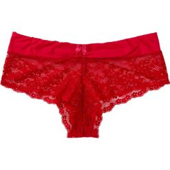 Figi panty z subtelnej koronki. Czarne figi damskie bonprix, bez wzorów, z bawełny. Za 37.99 zł.