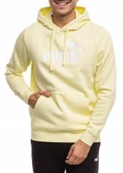 Bluza męska Puma ESS No.1 Logo Hoodie FL. Żółte bluzy męskie Puma, m, bez wzorów, z bawełny, z kapturem. Za 168.99 zł.