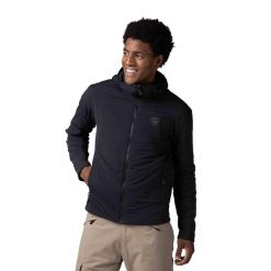 Kurtka narciarska Rossignol męska Opside Hoodie JKT czarna. Czarne kurtki snowboardowe męskie Rossignol, m, bez wzorów, z elastanu, długie, z kapturem, narciarskie. Za 719.00 zł.