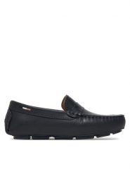 BOSS Mokasyny J52808 M Granatowy. Niebieskie półbuty chłopięce Boss, bez wzorów, ze skóry, bez zapięcia. Za 649.99 zł.