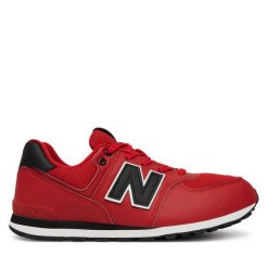 Sneakersy New Balance. Czerwone trampki i tenisówki chłopięce New Balance, bez wzorów, bez zapięcia. Za 429.99 zł.