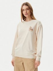 Roxy Bluza ERJFT04963 Beżowy Regular Fit. Brązowe bluzki damskie Roxy, xl, bez wzorów, z bawełny, bez kaptura. Za 149.99 zł.