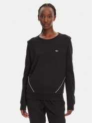 Liu Jo Sport Bluza TA5039 JS182 Czarny Relaxed Fit. Czarne bluzy damskie Liu Jo Sport, m, bez wzorów, z wiskozy, bez kaptura. Za 329.99 zł.