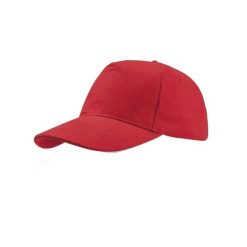 6panelowa Czapka Liberty Six Brushed Cotton. Czerwone czapki i kapelusze damskie ATLANTIS, bez wzorów. Za 30.99 zł.