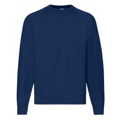 Męska Klasyczna Bluza Raglanowa. Niebieskie bluzy męskie Fruit of the Loom, m, bez wzorów, bez kaptura. Za 79.99 zł.