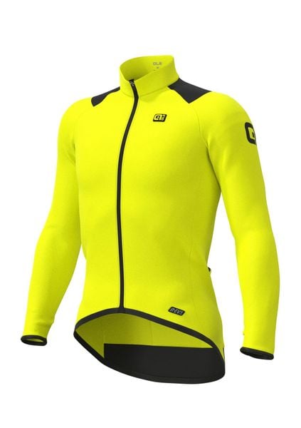 Kurtka rowerowa męska Alé Cycling PR-S Storm. Żółte kurtki męskie ALÉ CYCLING, na wiosnę, l, bez wzorów, z dzianiny, klasyczne, bez kaptura. Za 347.05 zł.