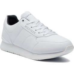 Sneakersy TOMMY HILFIGER - Corporate Leather Runner FM0FM02057 White 100. Półbuty na co dzień męskie marki Tommy Hilfiger. Za 449.00 zł.