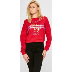 Guess Jeans - Bluza. Szare bluzy damskie Guess Jeans, z nadrukiem, z bawełny. Za 319.90 zł.