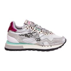 Sneakersy Buty Sportowe Damskie D.Franklin DFSH378006 Srebrne srebrny. Szare obuwie sportowe damskie bez wzorów. Za 630.47 zł.