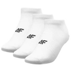 Skarpetki Unisex 4F. Białe skarpety męskie 4f, bez wzorów. Za 68.99 zł.