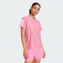 Koszulka Own The Run. Białe koszulki sportowe damskie Adidas, xs, bez wzorów, z materiału, bez kołnierzyka, bez ramiączek, do biegania. W wyprzedaży za 111.75 zł.