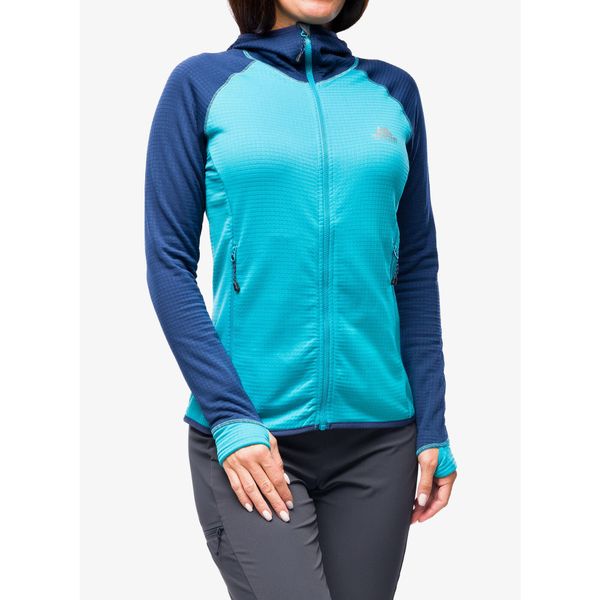 Bluza z kapturem damska Mountain Equipment Eclipse Hooded Jacket. Niebieskie bluzy damskie MOUNTAIN EQUIPMENT, m, bez wzorów, z kapturem. Za 839.99 zł.