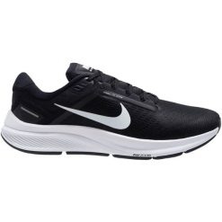 Buty do biegania męskie Nike Air Zoom Structure 24. Czarne buty sportowe męskie Nike, z materiału, bez zapięcia, do biegania. Za 499.99 zł.