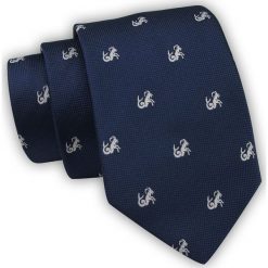 Krawat Alties (7 cm) - Znaki Zodiaku: KOZIOROŻEC. Niebieskie krawaty i muchy Alties, bez wzorów, z tkaniny, eleganckie. Za 49.00 zł.