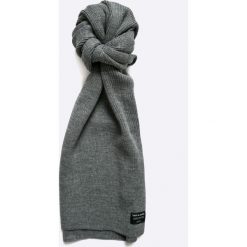 Jack & Jones - Szalik. Szare szaliki męskie Jack & Jones, z dzianiny. W wyprzedaży za 49.90 zł.