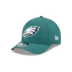 Czapka z daszkiem New Era 9forty Eagles NFL MC OTC. Zielone czapki i kapelusze męskie New Era, bez wzorów, z materiału, eleganckie. Za 178.50 zł.