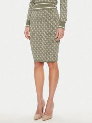 Guess Spódnica ołówkowa W4BD53 Z37K0 Zielony Regular Fit. Zielone spódnice damskie Guess, m, z aplikacjami, z wiskozy, ołówkowe. Za 219.99 zł.