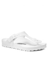 Birkenstock Japonki Gizeh EVA 0128221 Biały. Białe klapki damskie Birkenstock, bez wzorów, z tworzywa sztucznego, bez obcasa. Za 149.99 zł.