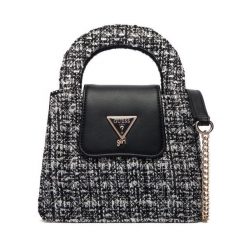 Torebka Guess. Czarne torebki do ręki damskie Guess, z aplikacjami, klasyczne, bez dodatków. Za 299.99 zł.