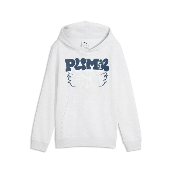 Młodzieżowa bluza z kapturem MID 90s PUMA. Biała bluzy męskie Puma, m, bez wzorów, z bawełny, z kapturem. Za 229.00 zł.