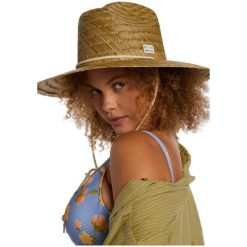 Kapelusz damski Billabong New Comer. Brązowe czapki i kapelusze damskie Billabong, na lato, bez wzorów, z materiału, sportowe. Za 129.99 zł.
