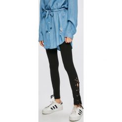 Answear - Legginsy. Szare legginsy damskie ANSWEAR, z dzianiny. W wyprzedaży za 79.90 zł.