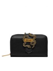 Just Cavalli Portfel 81RA5PA4 ZSA89 Czarny. Czarne portfele damskie Just Cavalli, bez wzorów, ze skóry. Za 389.99 zł.