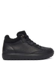 ECCO Trzewiki Soft 7 Tred GORE-TEX 45049301001 Czarny. Czarne botki damskie ecco, z gore-texu, bez obcasa, na płaskiej podeszwie, bez zapięcia. Za 799.99 zł.