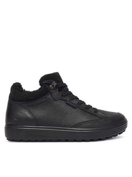 ECCO Trzewiki Soft 7 Tred GORE-TEX 45049301001 Czarny. Czarne botki damskie ecco, z gore-texu, bez obcasa, na płaskiej podeszwie, bez zapięcia. Za 799.99 zł.