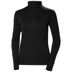 Bluza damska 1/2 zip Helly Hansen Lifa Tech Lite. Czarne bluzy damskie Helly Hansen, xl, bez wzorów, bez kaptura. Za 319.15 zł.
