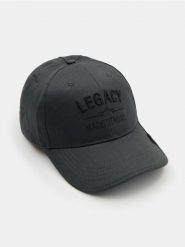 Czapka z daszkiem z hafotwanym napisem - szary. Szare czapki i kapelusze męskie Sinsay, bez wzorów. Za 19.99 zł.