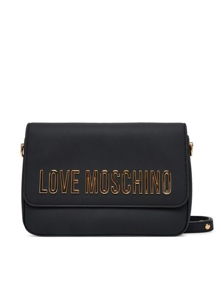LOVE MOSCHINO Torebka JC4023PP1NKD0000 Czarny. Czarne listonoszki damskie Love Moschino, bez wzorów, ze skóry, bez dodatków. Za 679.99 zł.
