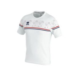 Jersey Errea diamantis maglia. Białe koszulki sportowe męskie ERREA, m, bez wzorów, z jersey, bez kołnierzyka, bez ramiączek, na fitness i siłownię. Za 195.75 zł.