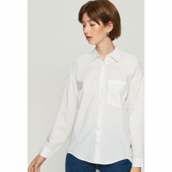 Koszula oversize - Biały. Białe koszule damskie Sinsay. Za 59.99 zł.