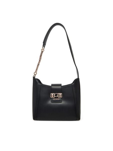 Guess Torebka Jane HWVG98 91010 Czarny. Czarne torebki do ręki damskie Guess, z aplikacjami, ze skóry, bez dodatków. Za 399.99 zł.